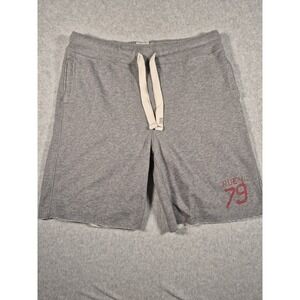 Ruehl 925 Shorts Gray Large Drawstring Sweat Shorts